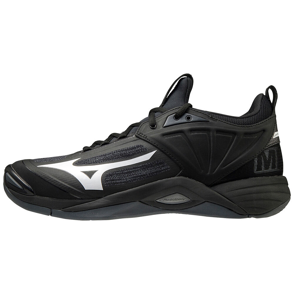 Mizuno Men's Wave Momentum 2 Volleyball Shoes Black/White (V1GA211211-SBG)